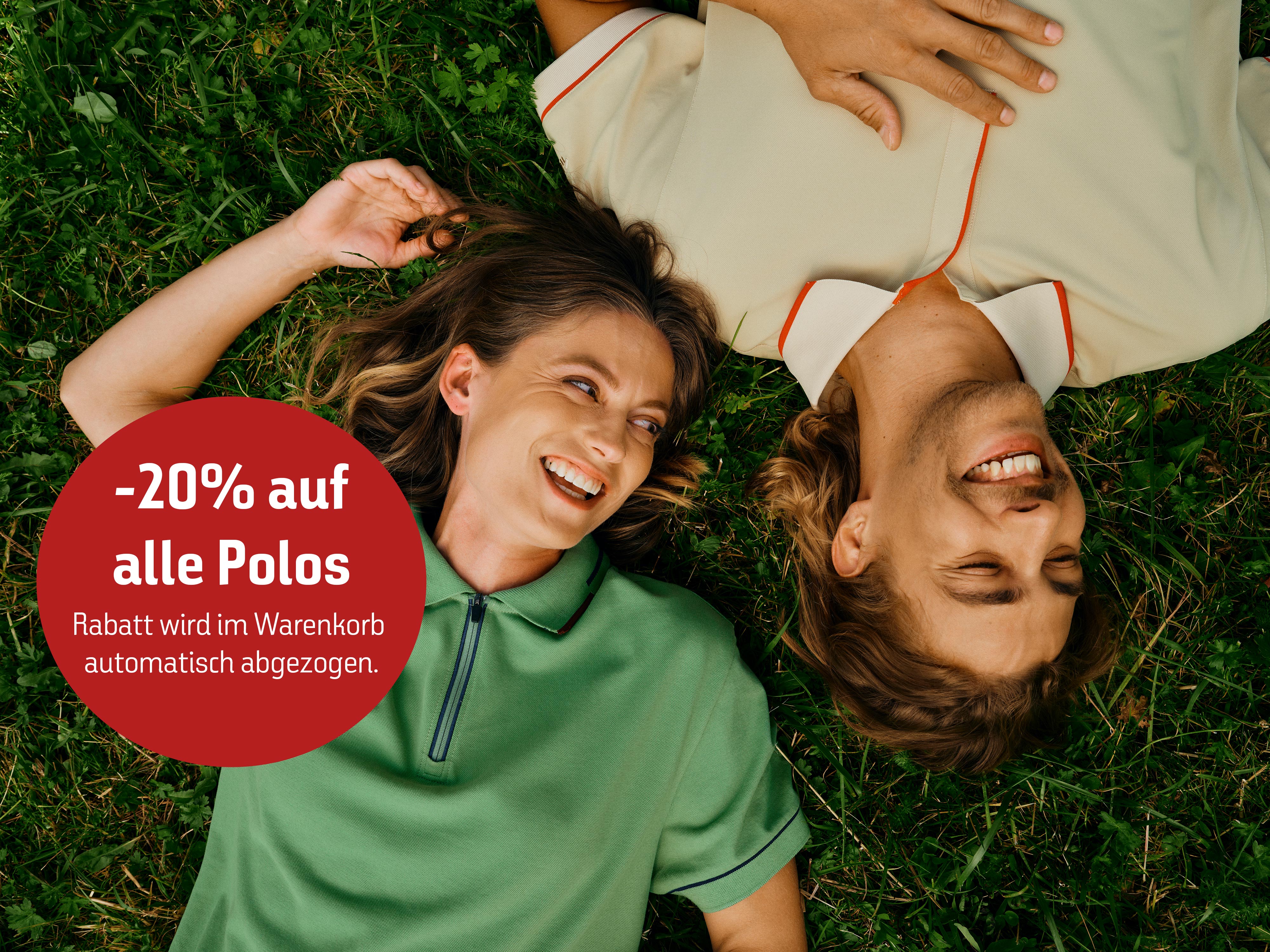 -20% Rabatt auf alle Polos bis 31.05.2026