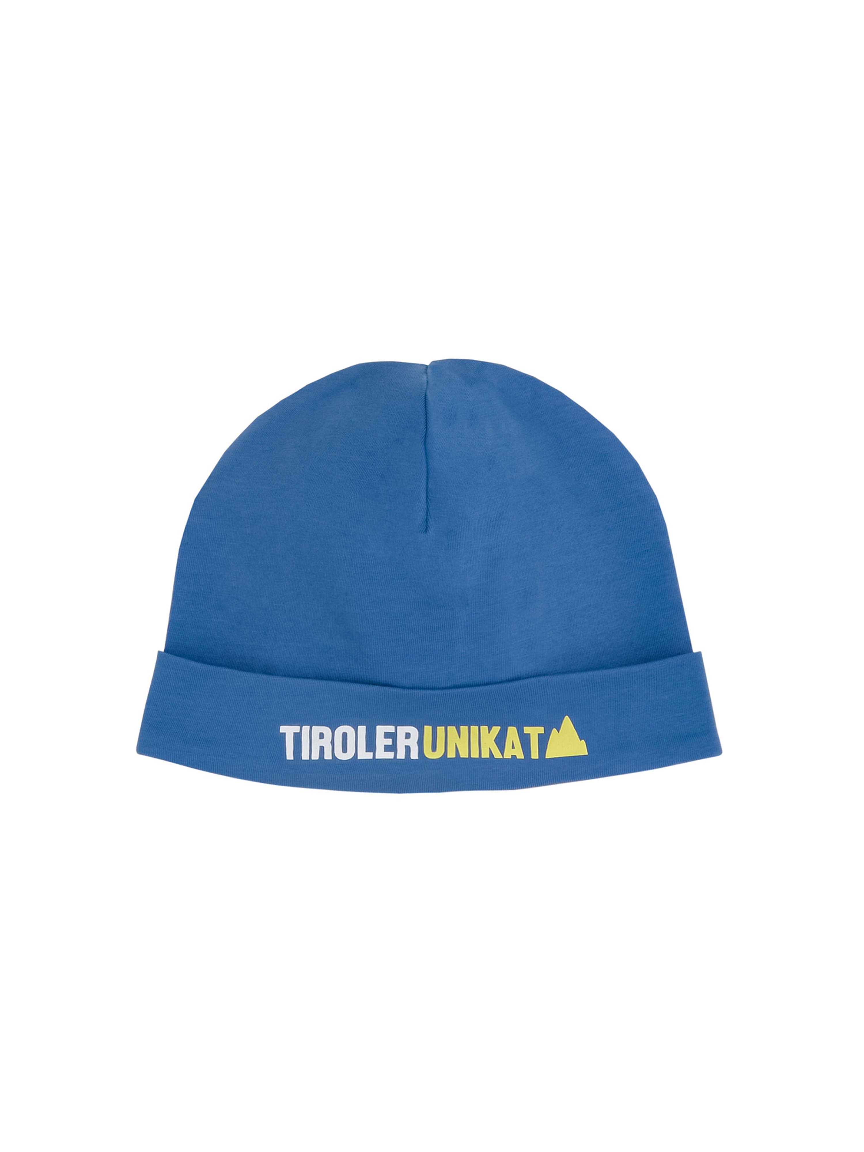 Baby Beanie "Tiroler Unikat" in Saphirblau
