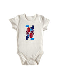 Baby Body "Logo Vertical" in Naturweiß