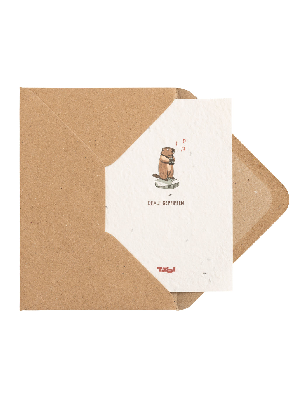 Blumenkarte "Drauf gepfiffen" mit Kuvert