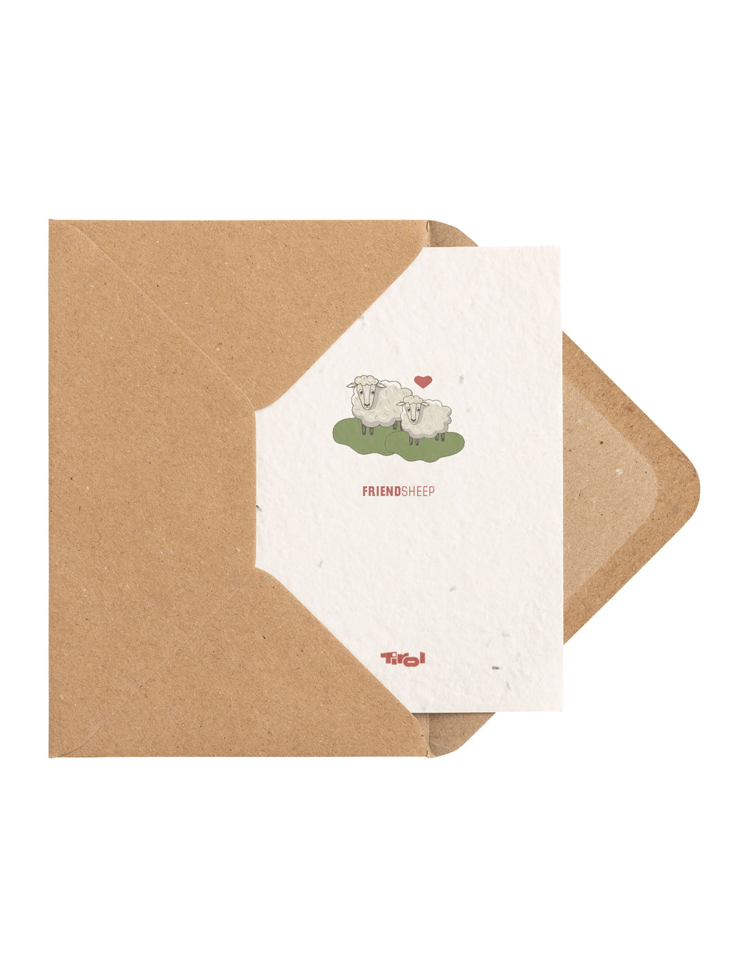 Blumenkarte "Friendsheep" mit Kuvert