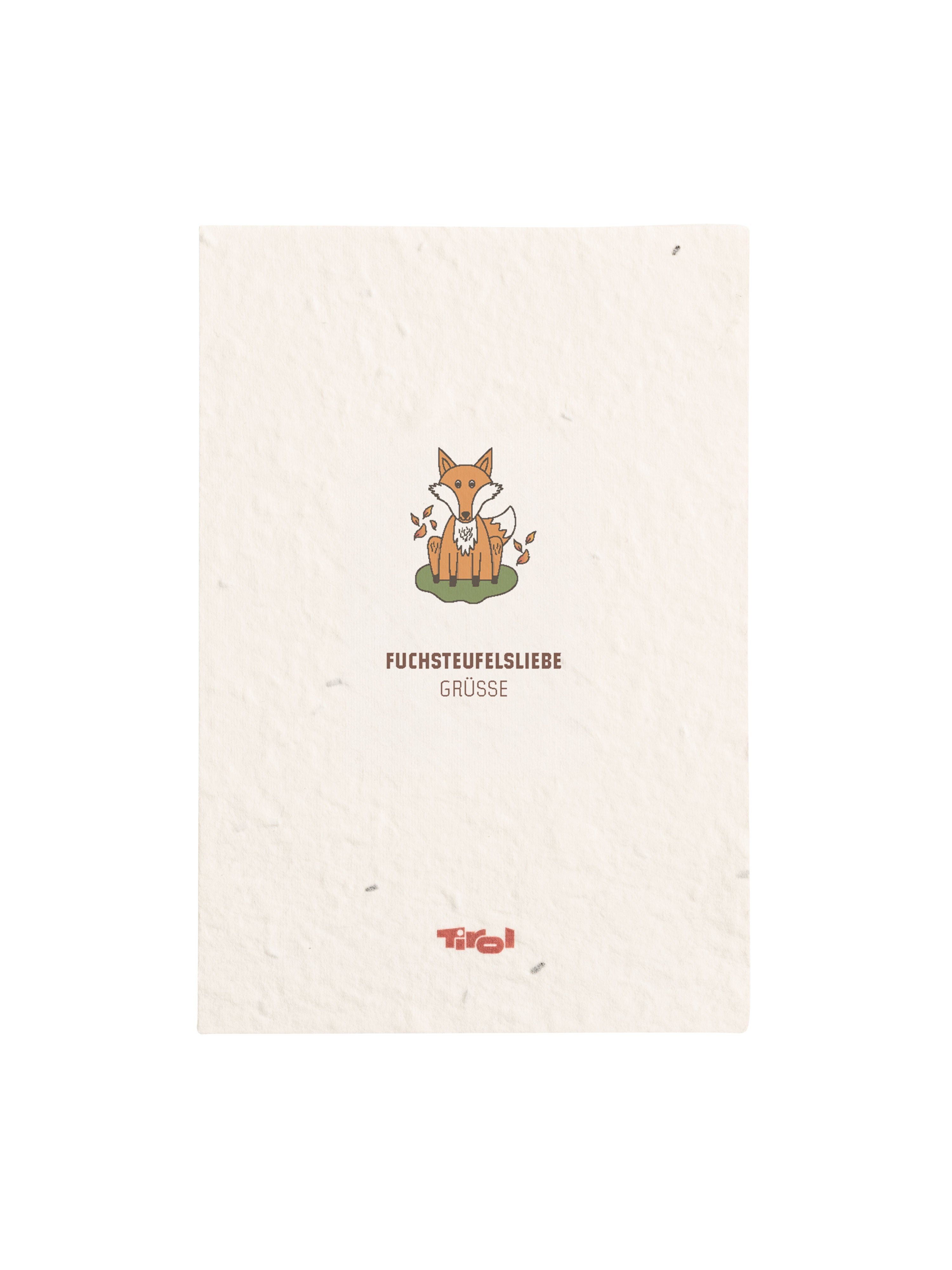 Blumenkarte "Fuchsteufelsliebe Grüße"
