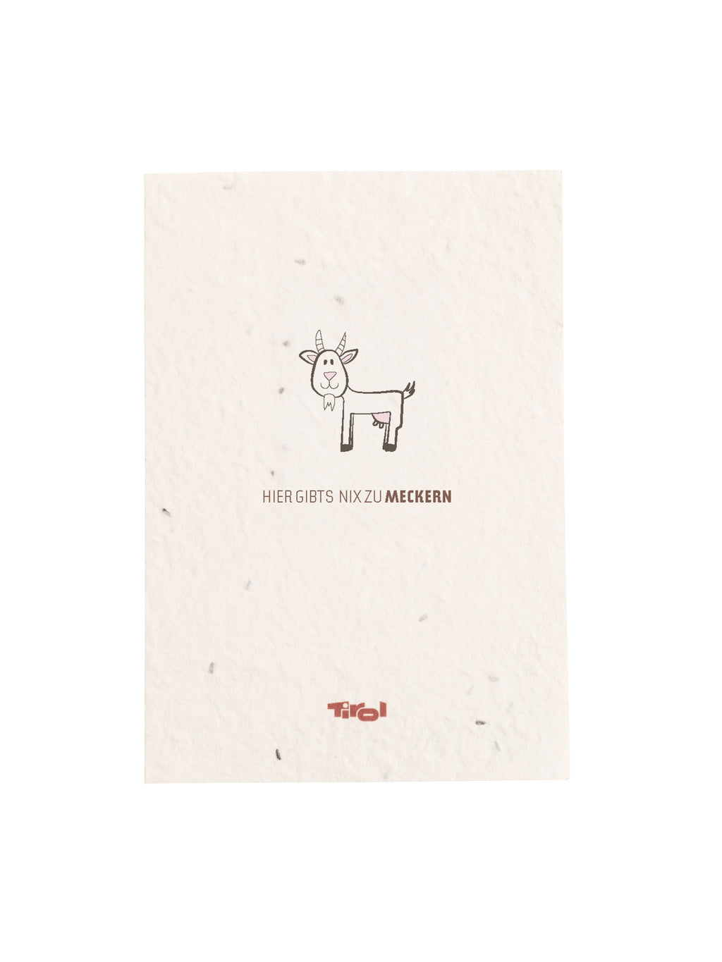 Blumenkarte "Hier gibts nix zu meckern"