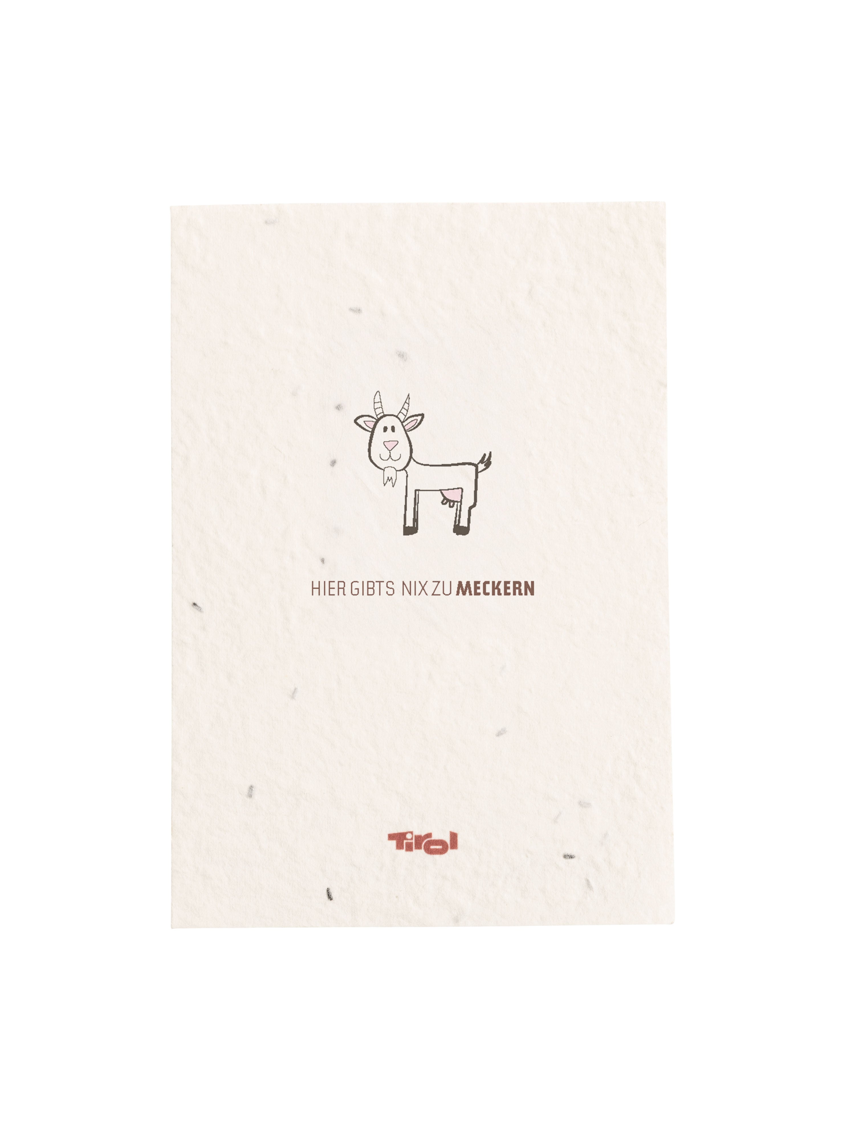 Blumenkarte "Hier gibts nix zu meckern"