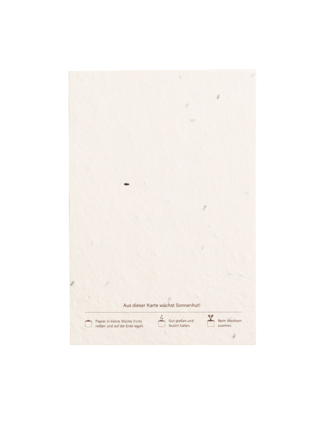 Blumenkarte Rückseite