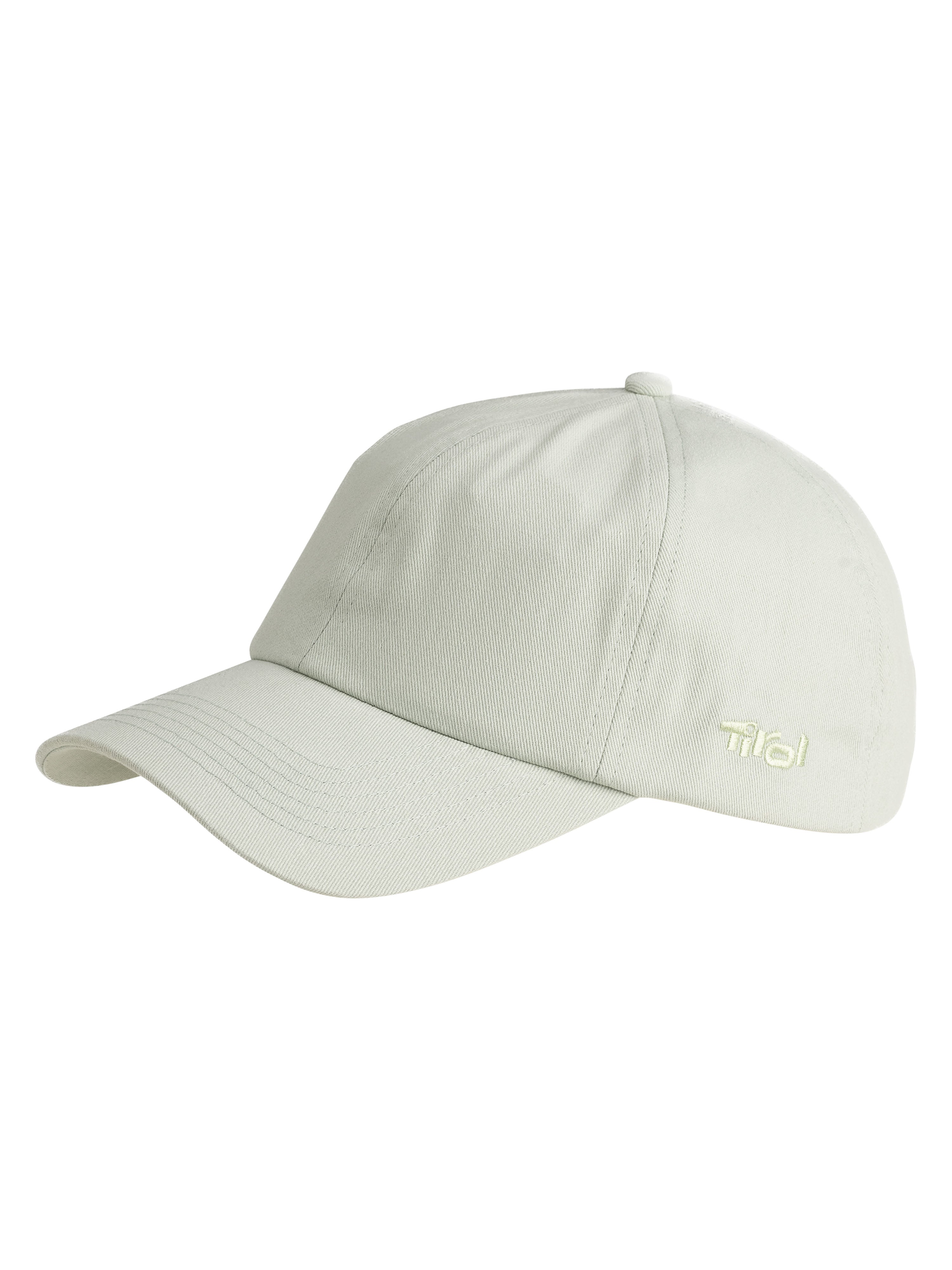 Cap " Franky" in Mint mit tonalem Stick an der Seite und Ziernähte am Schild