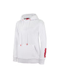 Damen Hoodie "Be Happy" in Weiß