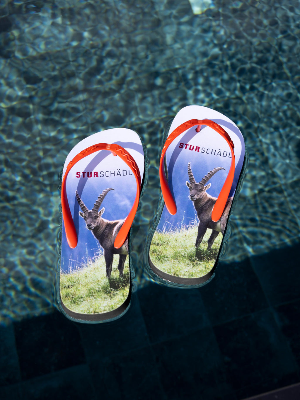 Flip Flops Sturschädel aus 100% Naturkautschuk