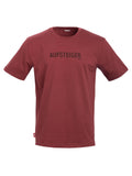 T-Shirt "Aufsteiger" für Herren in Weinrot