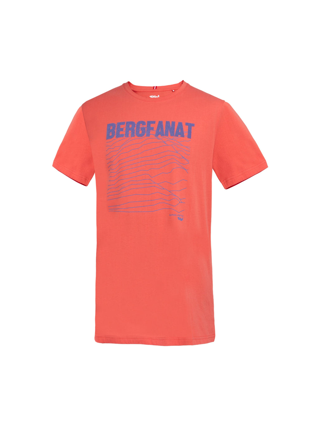 Herren T-Shirt "Bergfanat" in der Farbe Ziegel