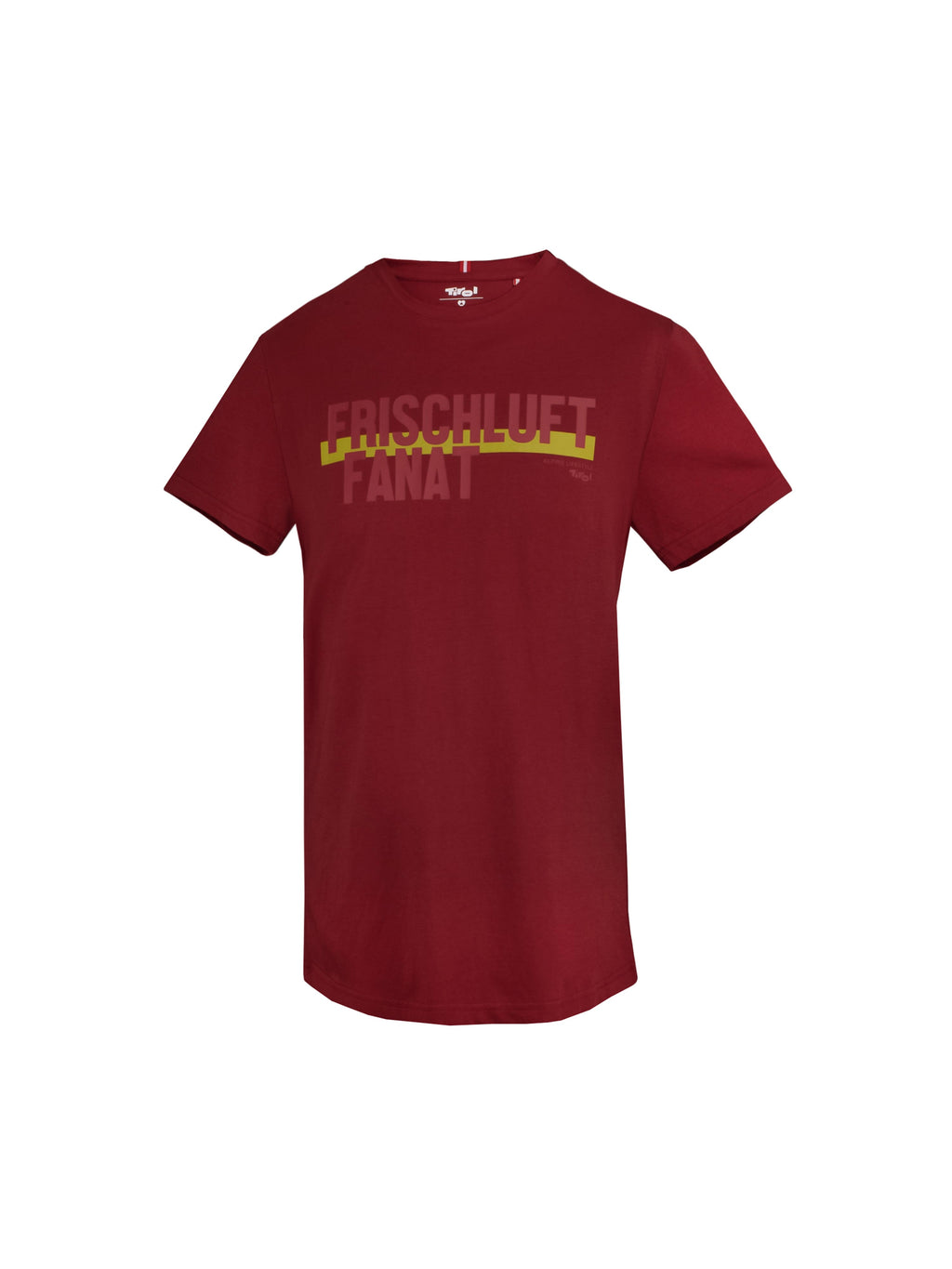 Herren T-Shirt "Frischluft-Fanat" in Rubinrot