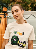 T-Shirt "Bliaml" in Beige aus der Capsule Collection von HNRX