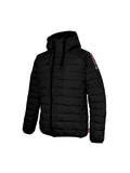 Hybridjacke "August" in Schwarz mit Kapuze