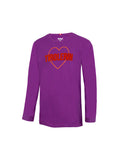Kinder Longsleeve Tirolerin in der Farbe Pflaume aus Bio Baumwolle