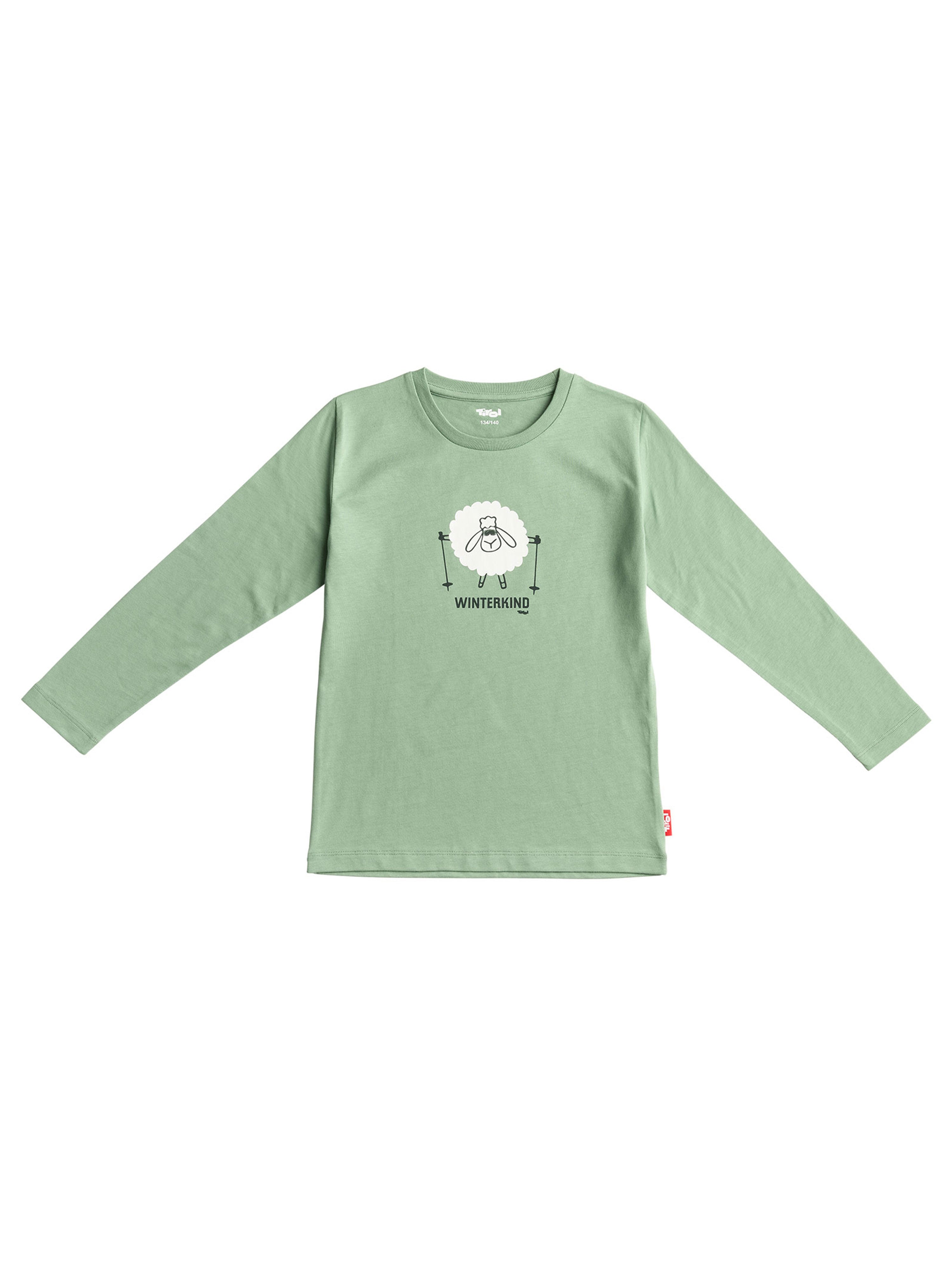 Kinder Longsleeve "Winterkind" mit süßem Schaf Print auf der Brust