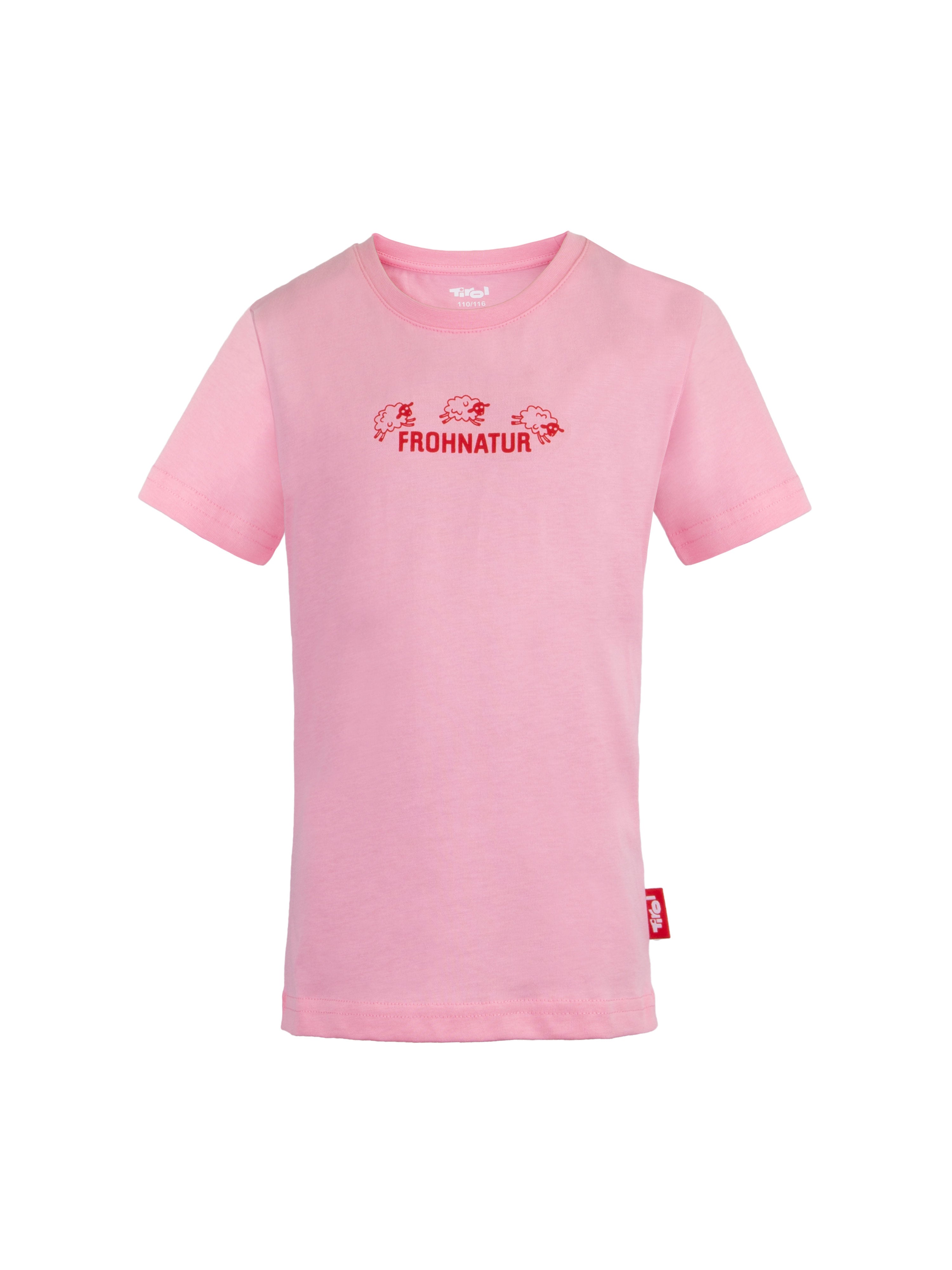 Kinder T-Shirt "Frohnatur" in Rosa