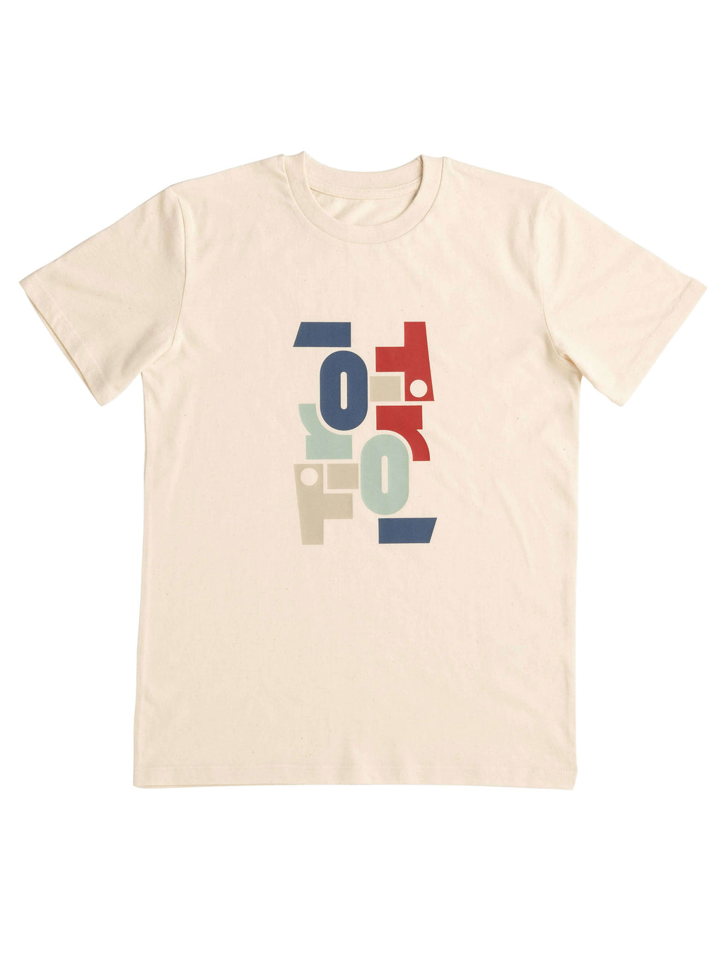 Kinder T-Shirt mit buntem Tirol Logo Print auf der Vorderseite