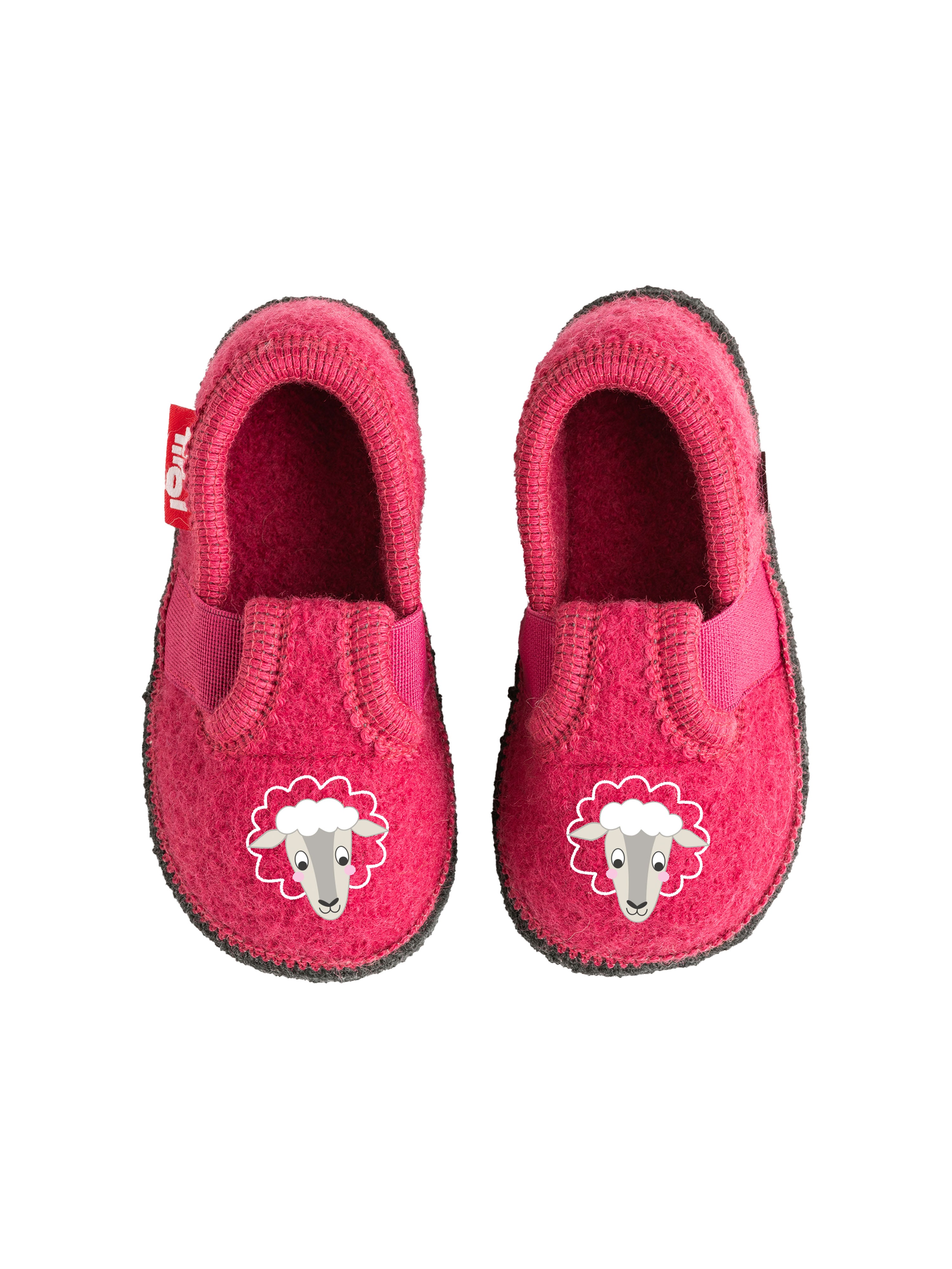 Kinderpatschen "Schaf" in Beere mit süßer Schaf-Stickerei