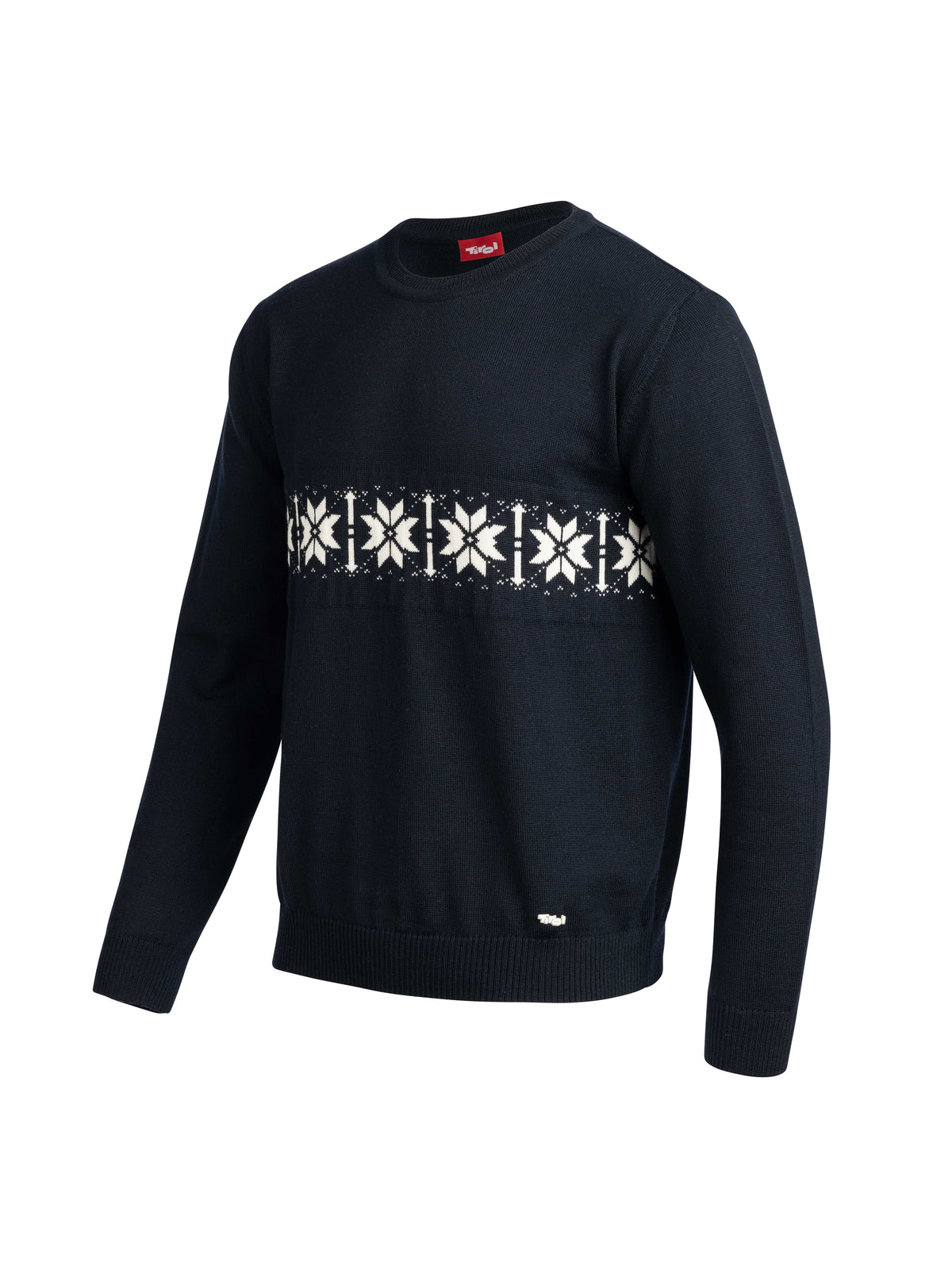 Merino Strickpullover "Romeo" für Herren mit Star-Design