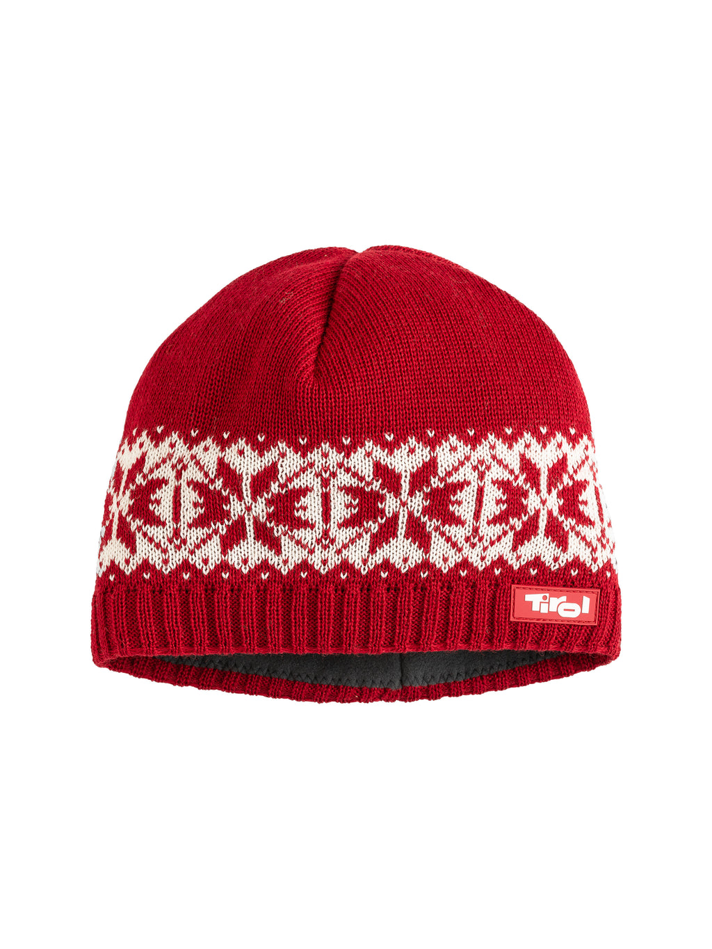 Tiroler Strickmütze "Star" in der Farbe Rot