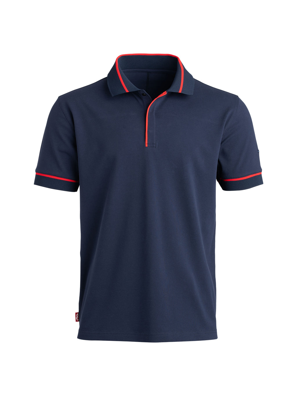 Polo Shirt " Paul- Peter" in der Farbe Dunkelblau mit verdeckter Knopfleiste und Druckknöpfen