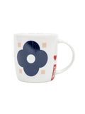 Kaffeetasse aus Porzellan mit Symbole "Blume"