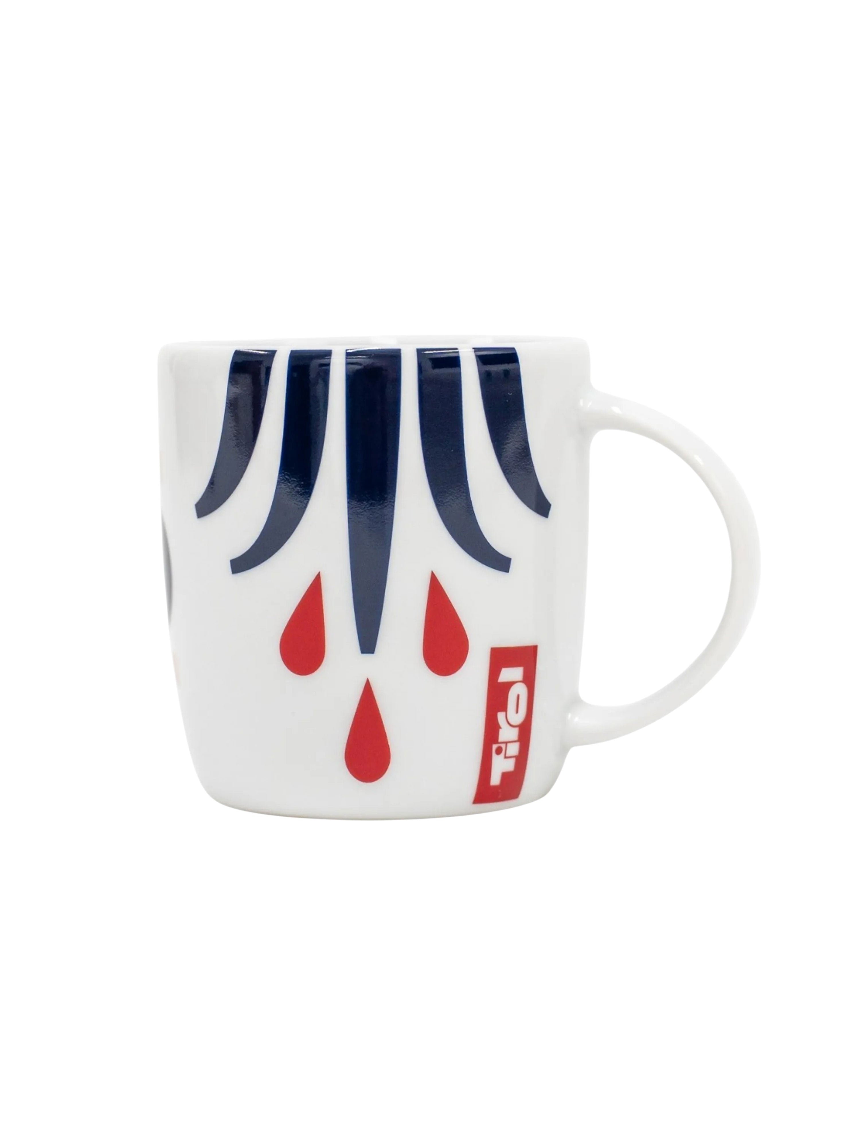 Kaffeetasse aus Porzellan mit Symbol "Tulpe"