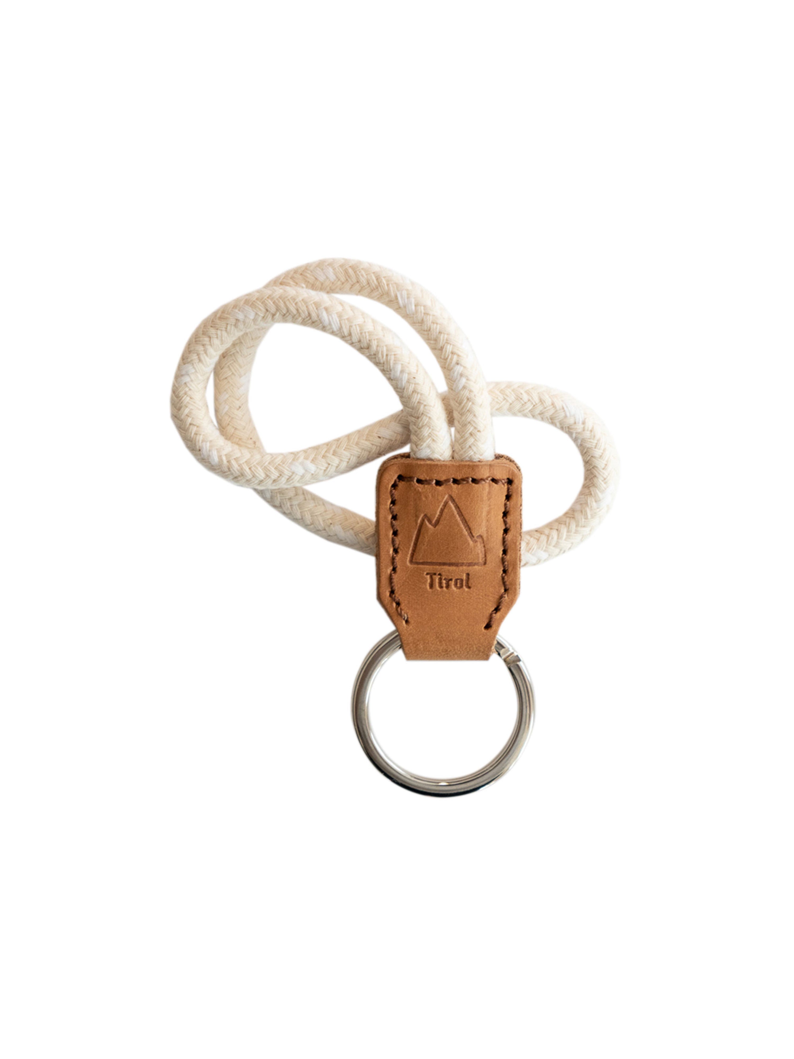 Seil-Schlüsselanhänger in Beige - perfektes Mitbringsel aus Tirol