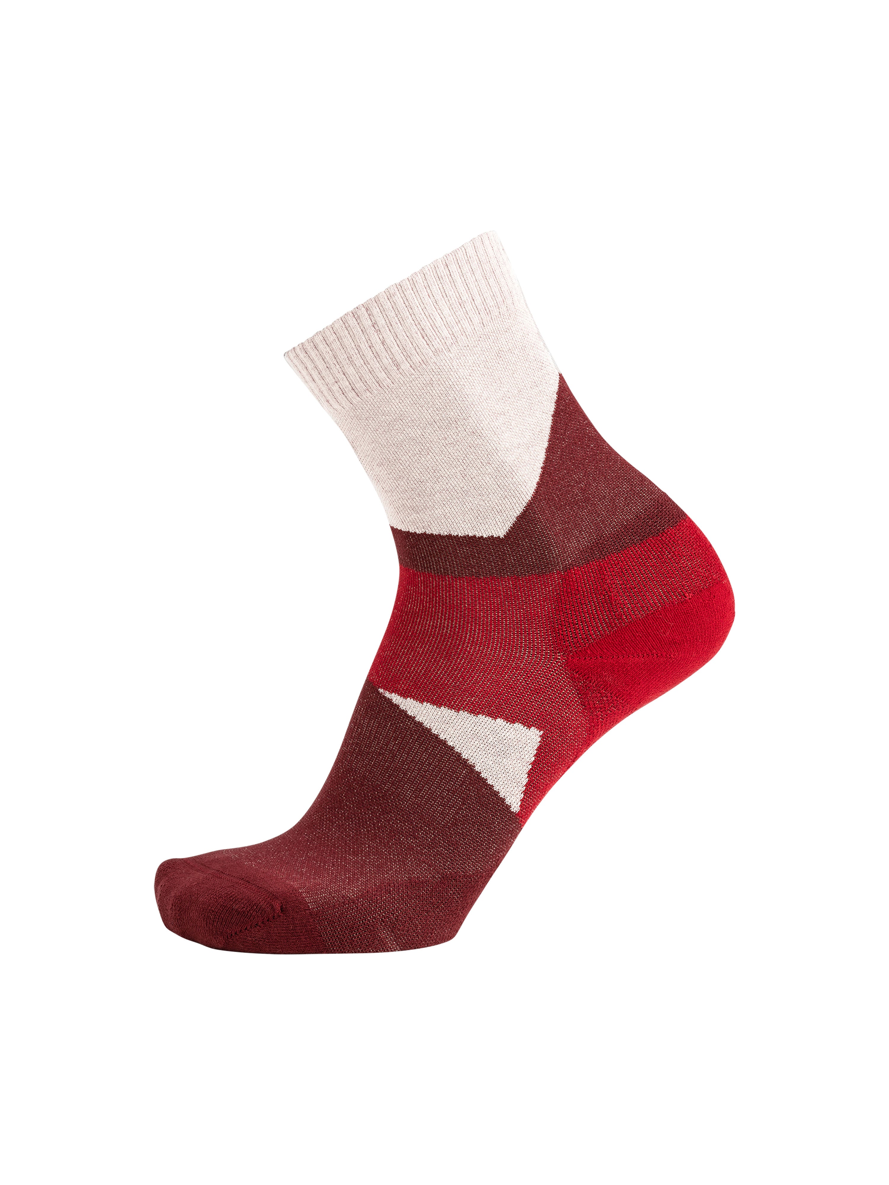 Socken "Christian" in Rot mit verstärkter Zehen- und Fersenpartie