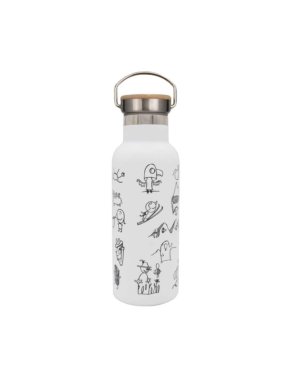 Stahltrinkflasche "Mandl" mit 500 ml Fassungsvermögen