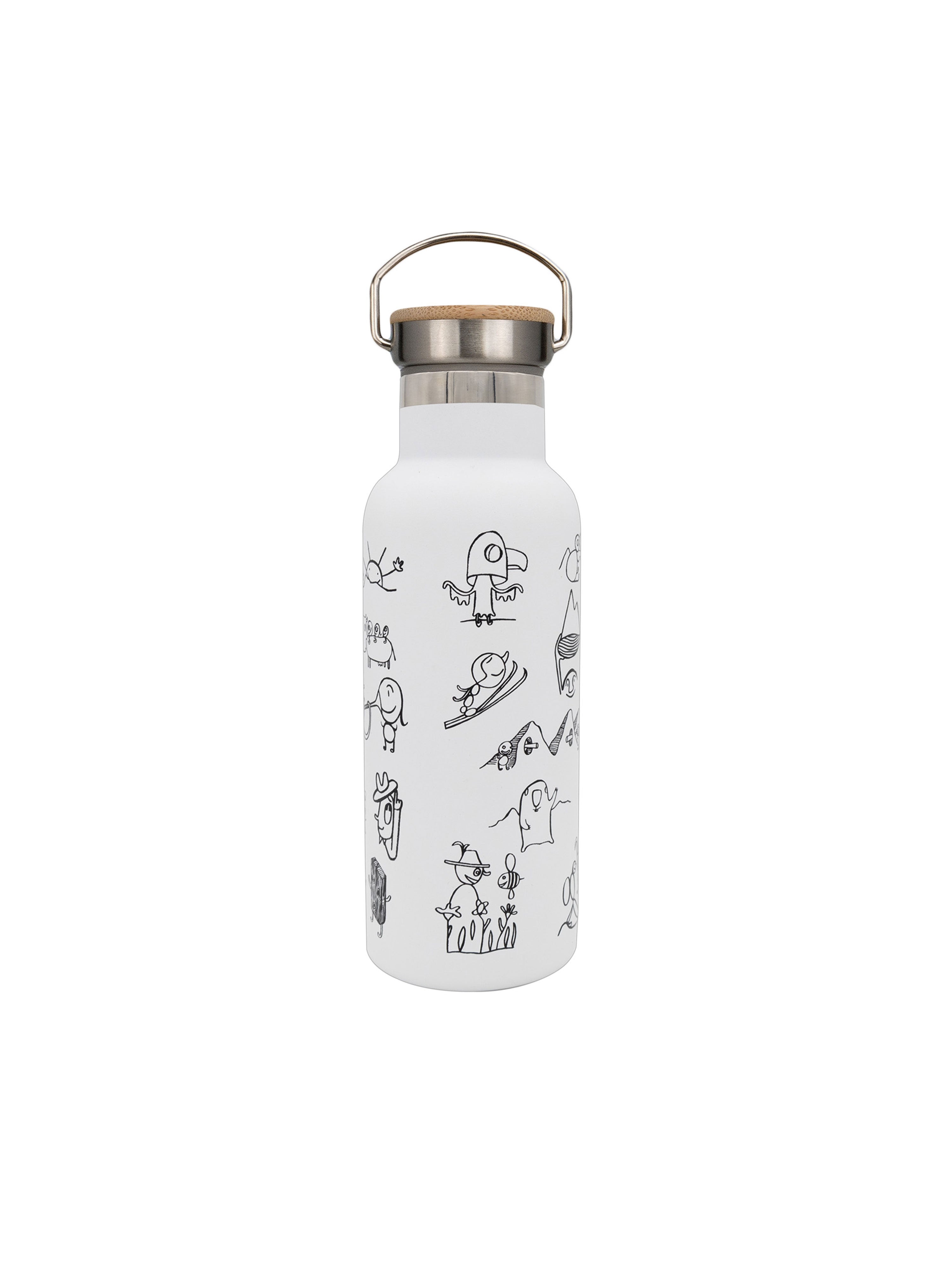 Stahltrinkflasche "Mandl" mit 500 ml Fassungsvermögen