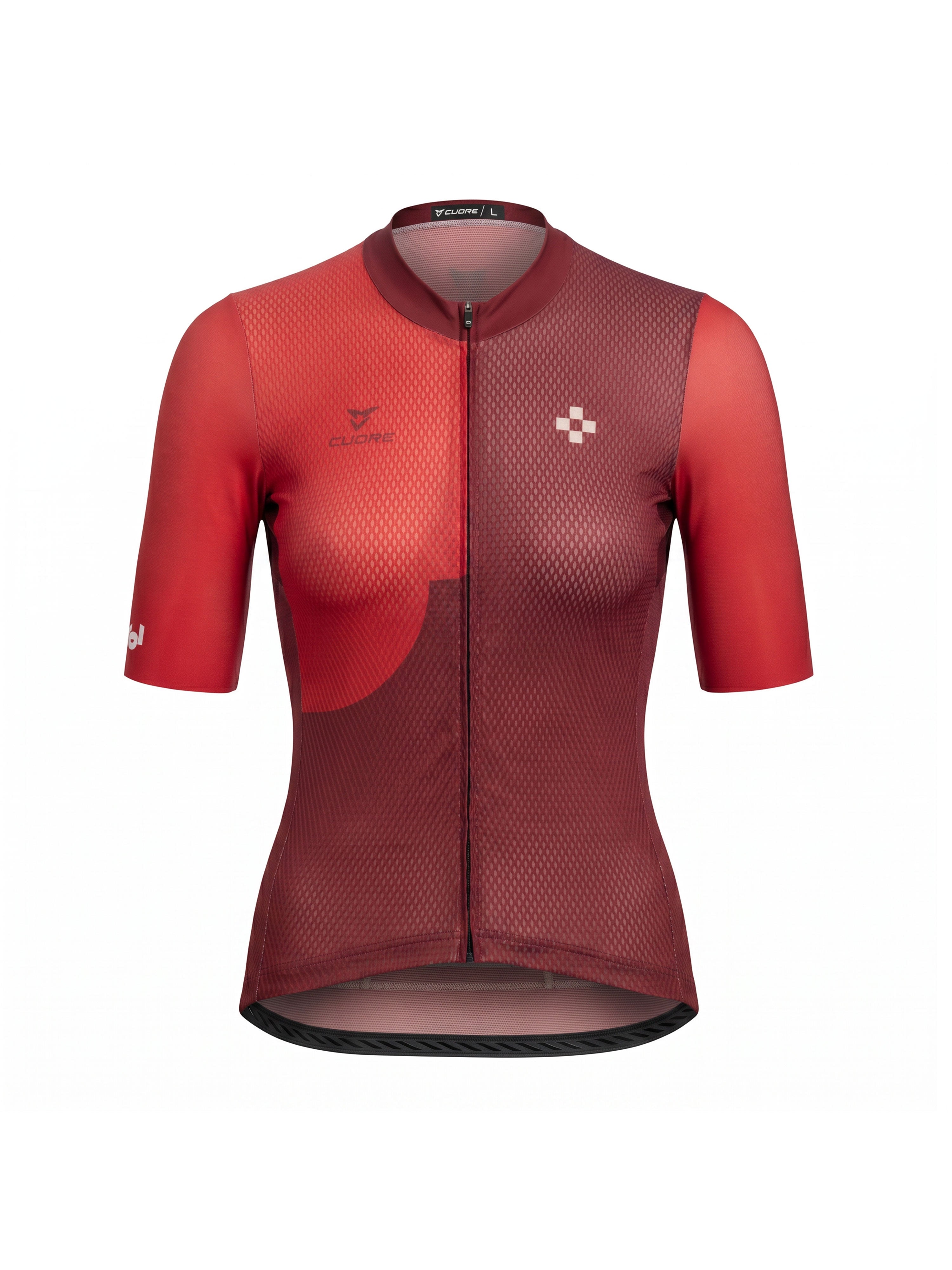 Tirol Trikot für Damen "Kaunertal" in Rot-Beige