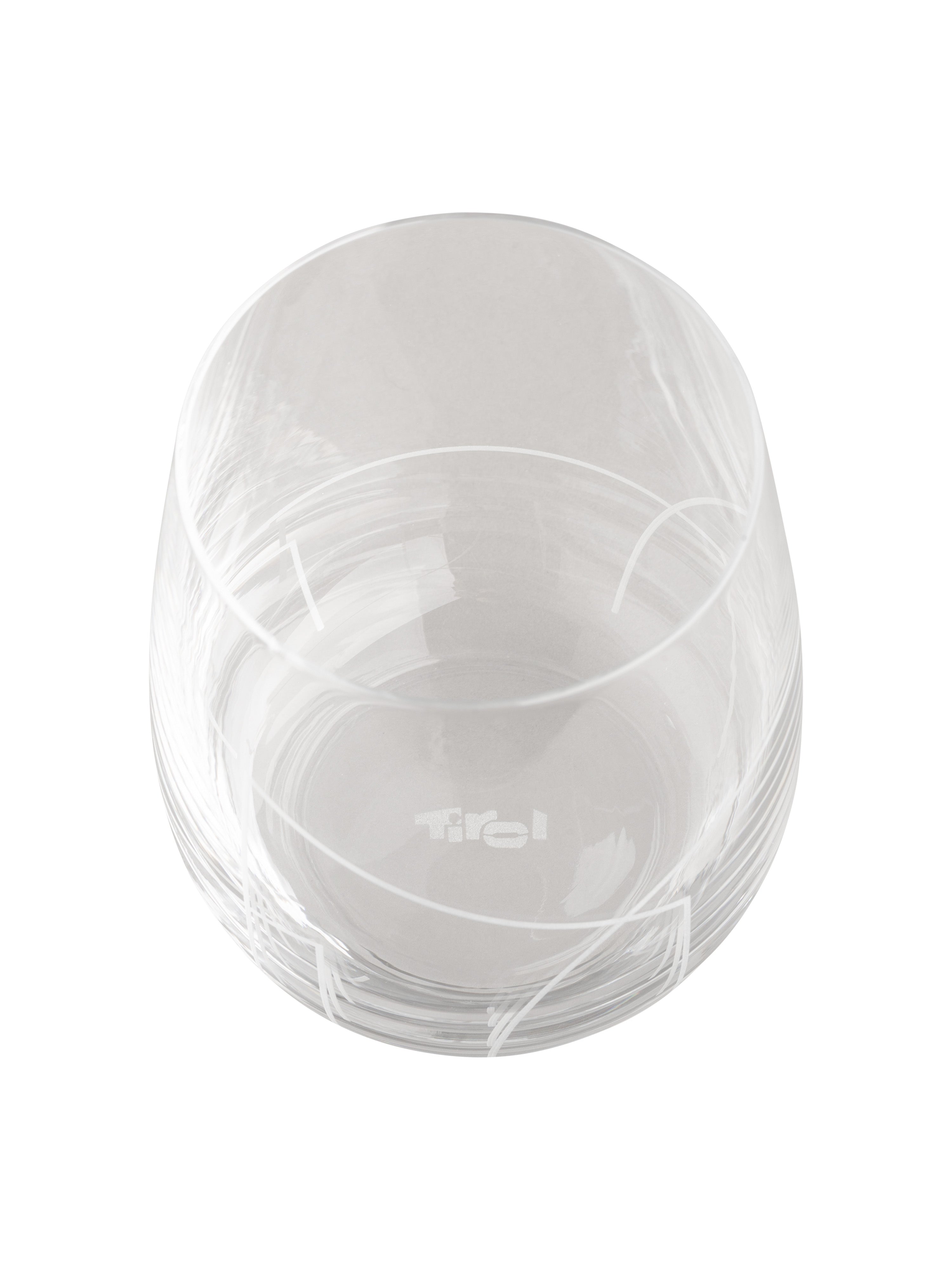 Kisslinger Glas "2er-Set" Groß mit Tirol Logo Gravur am Boden