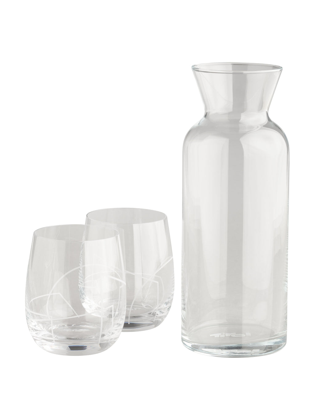 Karaffe "Kramsach" und Glas "2er-Set"
mit Tirol Logo Gravur