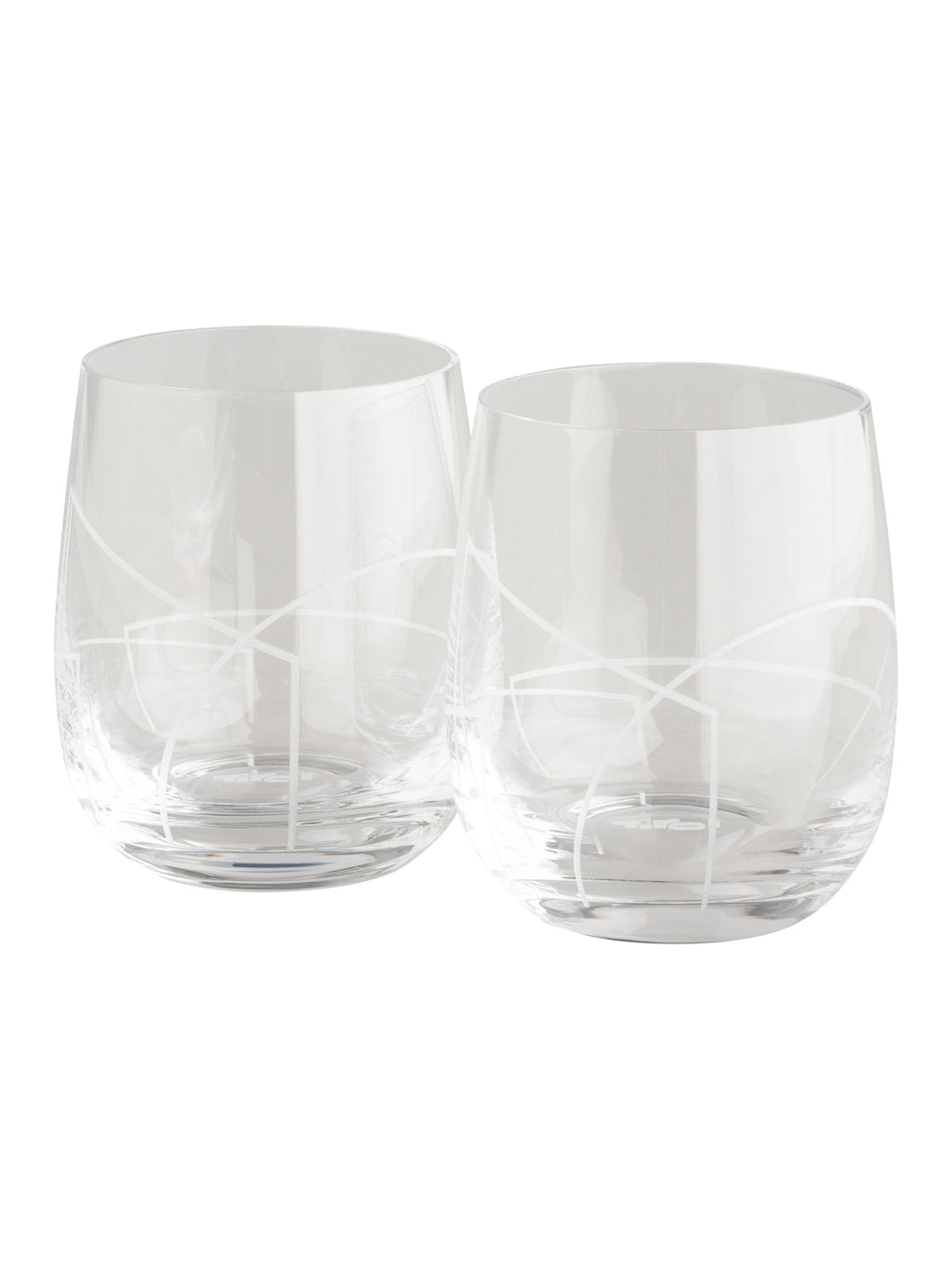 Kisslinger Glas "2er-Set" Klein mit abstrakter Tirol Logo Gravur