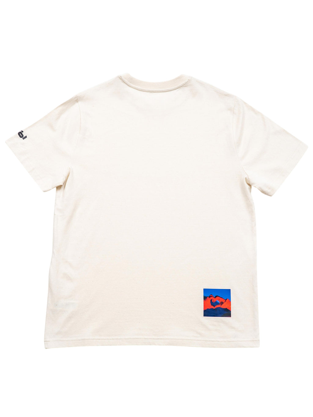 Rückseite vom Unisex T-Shirt "Fernerkogel" in Natur