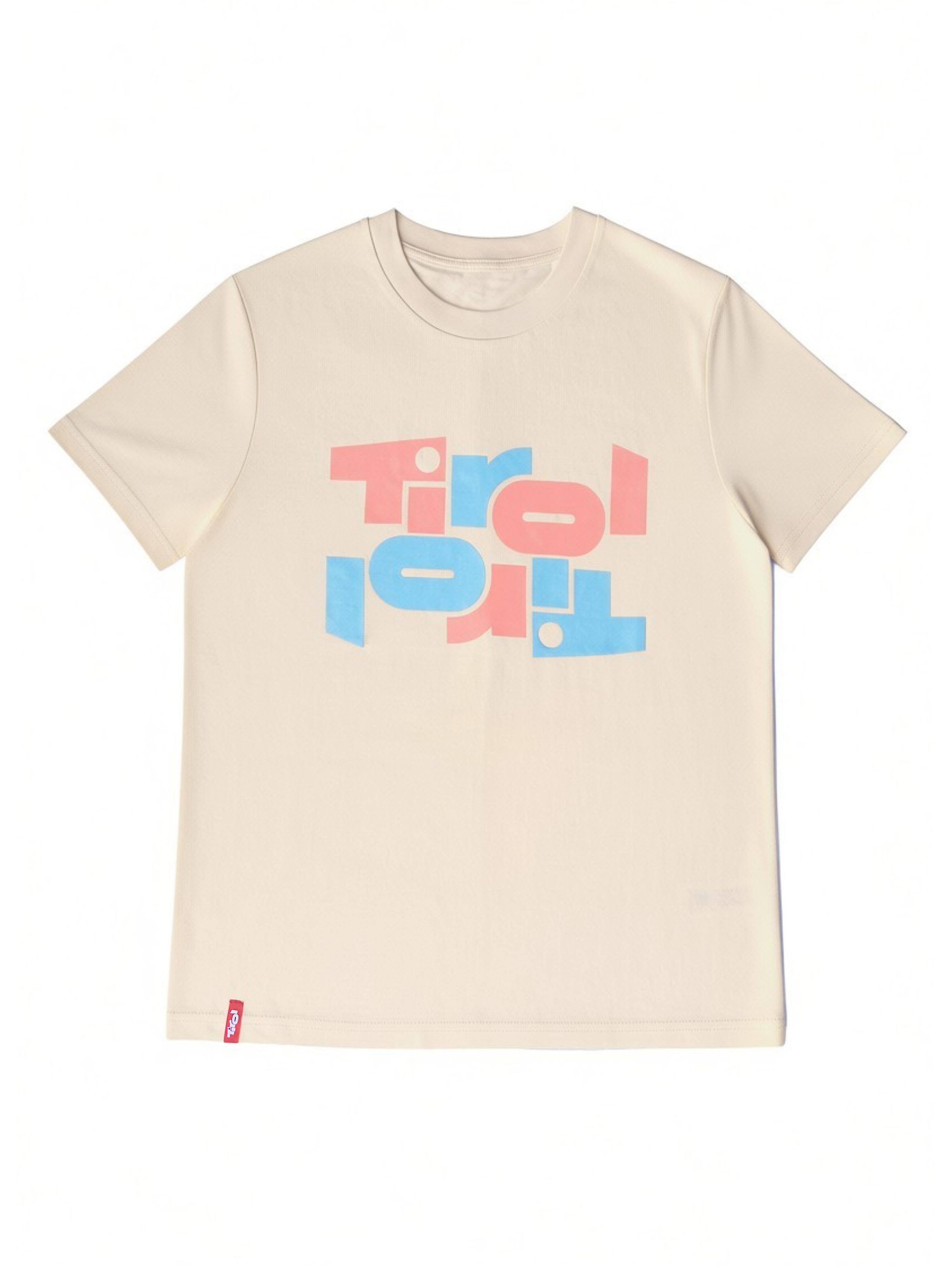 Unisex T-Shirt Tirol "Logo horizontal" in Beige