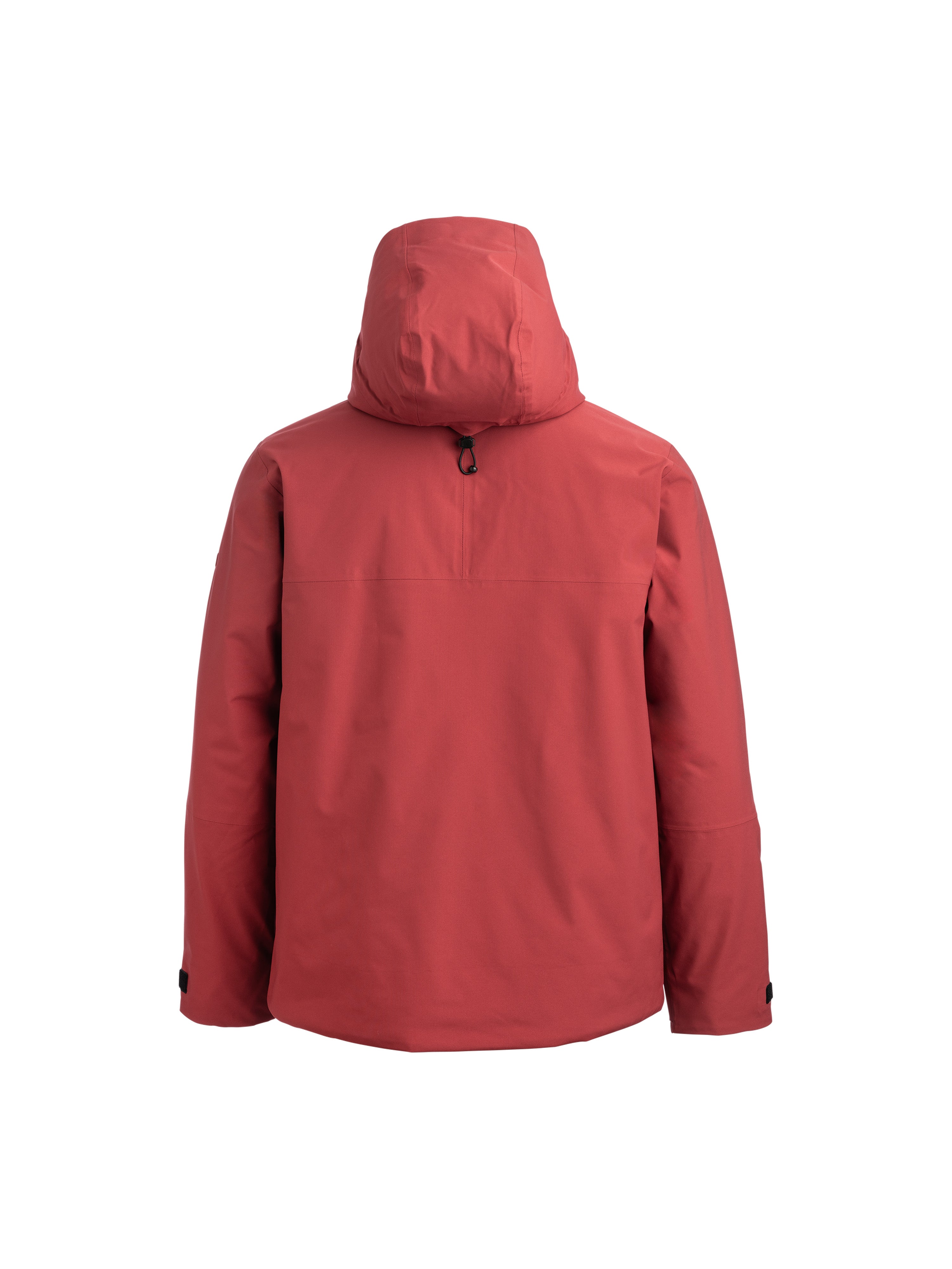 Unisex Winterjacke "Toni" in Rot mit verstellbarer Kapuze