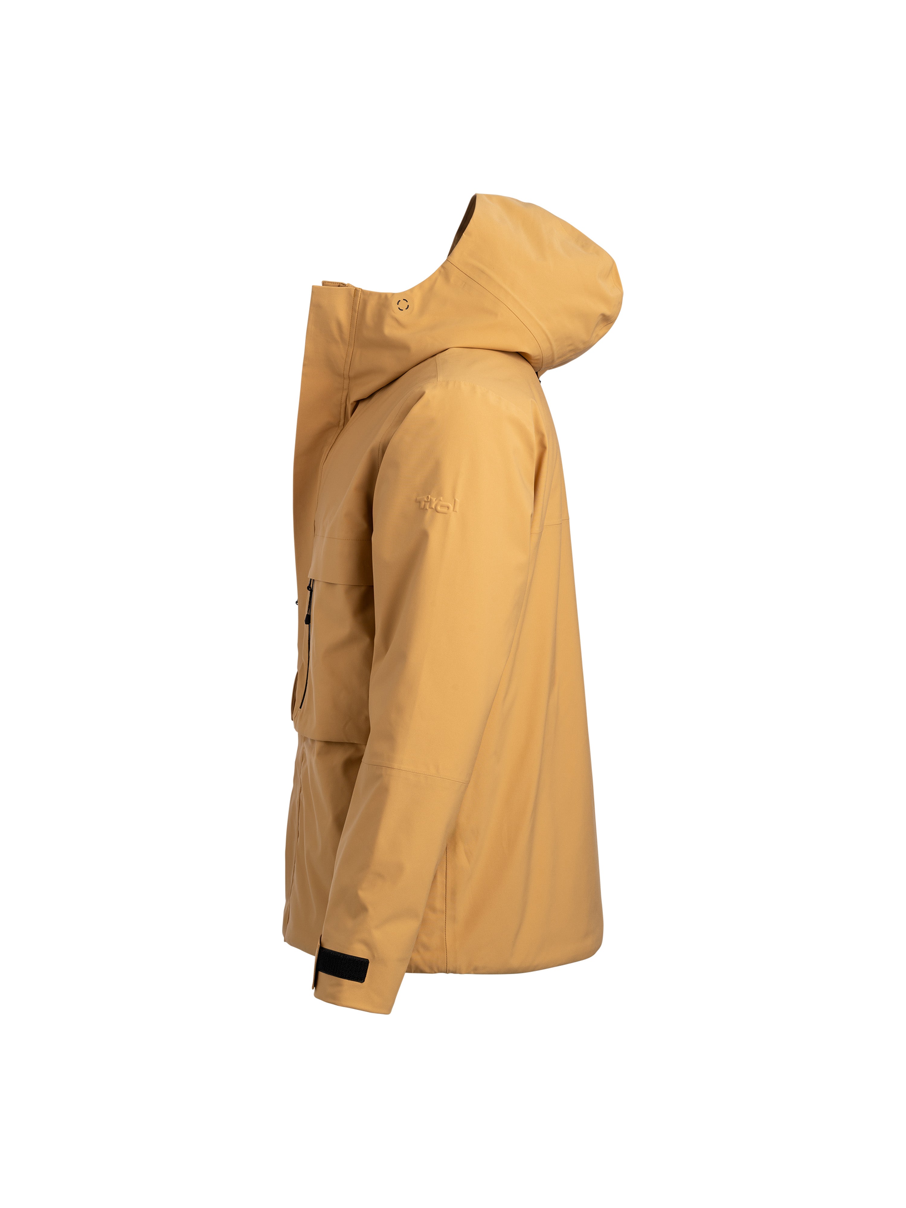 Unisex Winterjacke "Toni" in Zimt mit dezent geprägtem Tirol Logo am Ärmel